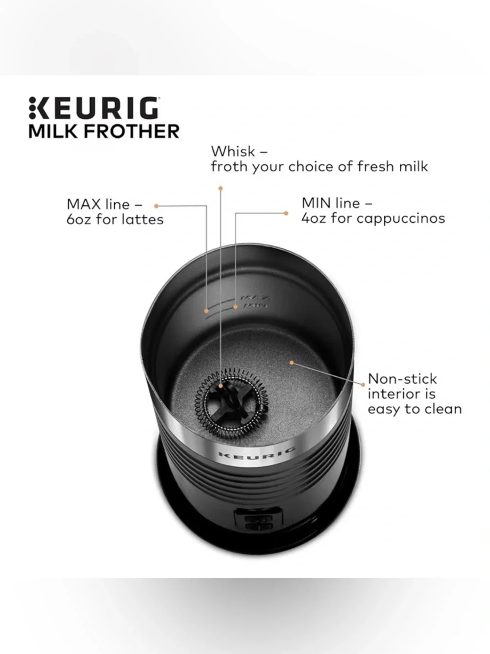 KEURIG Standalone Hot/Cold Frother NIB - Picture 6 of 10